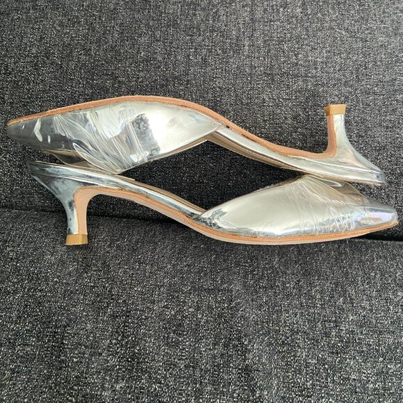 Silver Ras Mule Slides - Picture 2 of 4